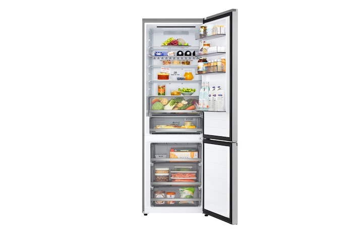 Frigorifero aperto con cibo all'interno GBBW322CPY